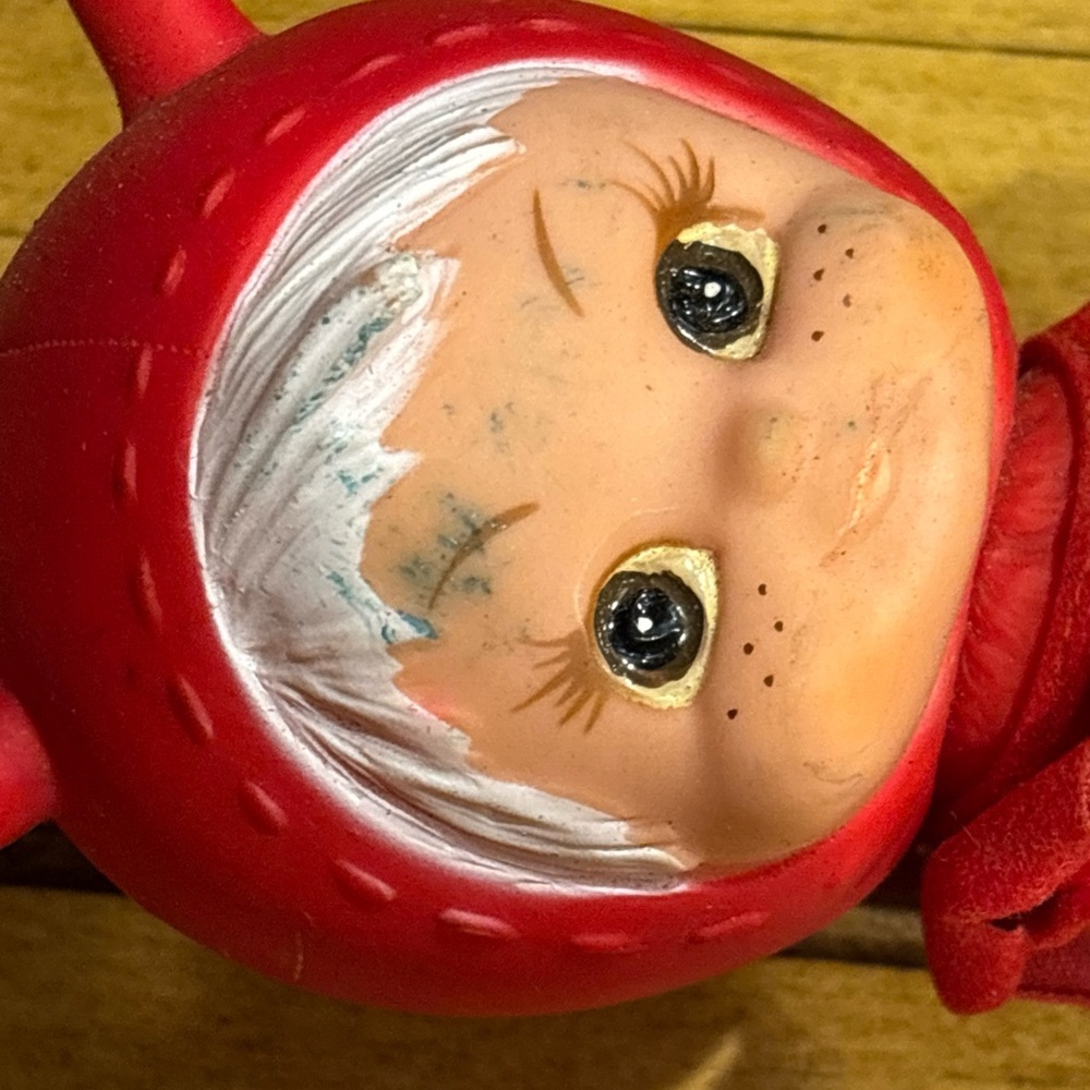 Vintage rare Devil diablo red rojo Doll ornament w defects Valentine’s Day decor - Picture 11 of 16